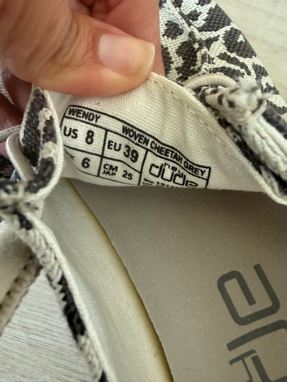 Hey dude Woven Cheetah Grey Slip-On Shoes - Picture 3 of 4